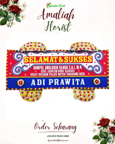 Papan Bunga Ucapan Selamat Lempongsari
